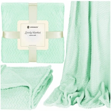 Pledi Springos Lovely Blanket HA7133, gaiši zaļš k