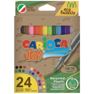 Flomasteri CARIOCA JOY ECOFAMILY, 24gab - 200-1362