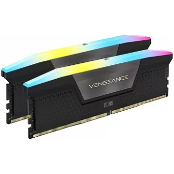 Corsair Vengeance RGB Black, DDR5, 32GB, 6000MT/s,