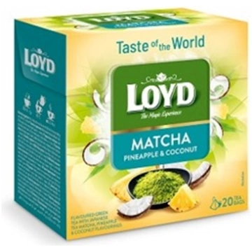 Zaļā tēja LOYD Matcha ar ananasu un kokosriekstu g