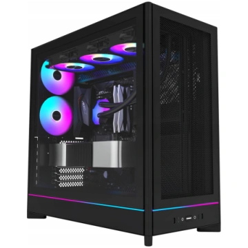 Montech HS01 PRO tower case black tempered glass (