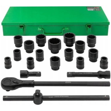 Trieciena 12 punktu uzgriežņu atslēgas 3/4", kompl