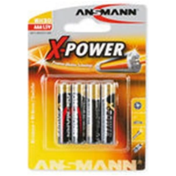 1x4 Ansmann Alkaline Micro AAA LR 03 X-Power 50156