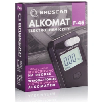 BACscan F-45 alcohol tester 0 - 4% Black F-45