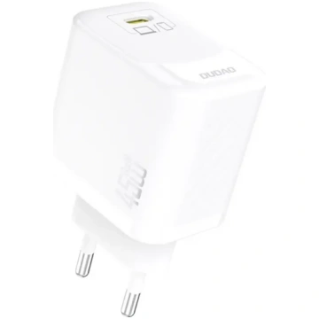 Dudao A28 GaN USB-C sienas lādētājs 45W - Balts