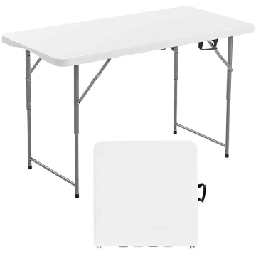 VEVOR Folding Table Buffet Table Portable All-Purp