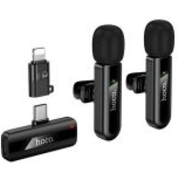 HOCO Wireless double microphone Lightning / USB C 