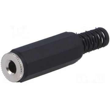 Plug | Jack 3,5mm | female | stereo | with strain 