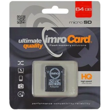 IMRO KARTA MICROSD 64GB 10 UHS-I Z ADAPTEREM ( KOM