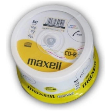 MAXELL CD-R 700 MB 52x PRINTABLE CAKE 50 pcs ( 624