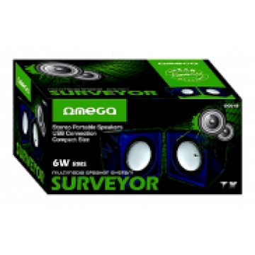 Omega Surveyor Multimedia Speakers USB 2.0 6W skaļ