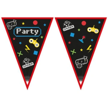 Kartona karodziņi "Geimeru ballīte - gamer party",
