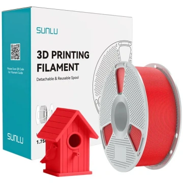 Sunlu ASA 3D printera pavedinājums sarkans – 1.75 