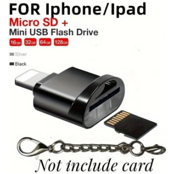 Micro SD karšu lasītājs adapters priekš iPhone/iPa