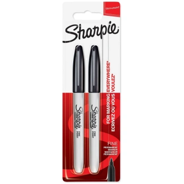 Sharpie Marķieri Fine Melns 2 tk. - 1985860