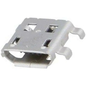 Connector: USB B micro; socket; on PCBs; SMT; PIN: