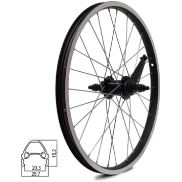 Aizmugurējais ritenis 20" // 28H, kājbremze // 1 p