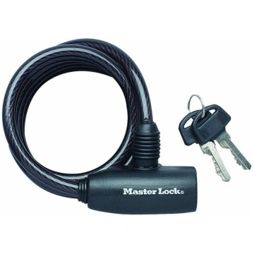 Master Lock spirālveida kabeļu slēdzene 8mm 8126EU