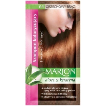 Krāsojošais šampūns Marion 40 ml, 64 Natural Brown