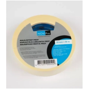 NOVIPRO Krāsotāju līmlente 25mm x 50m PROF