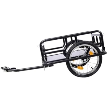 2-in-1 velosipēda kravas piekabe ar vilkšanas āķi
