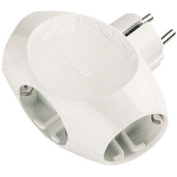 Adapteris Makel, 3-viet., a/z, balts, T-veids, (50