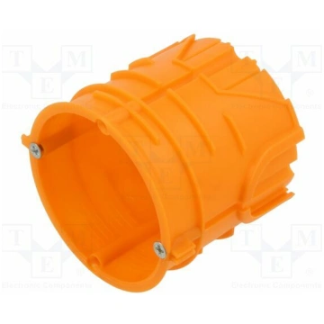 Enclosure: junction box; Ø: 66.5mm; plaster embedd