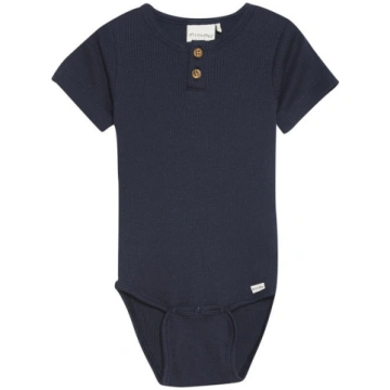 Minymo Infant Boy Body S/S Rib 113105-7899