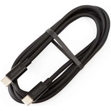 USB vads USB-C / USB-C savienotājs 100W 1,5m melna