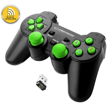 Bezvadu gamepad gladiator egg108g (pc, ps3; krāsa 