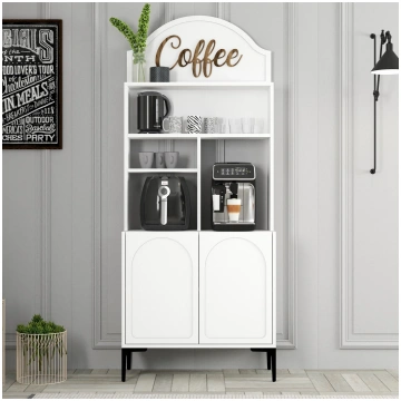 Kafijas bāra kabinets, Hanah Home, Liona, White Me