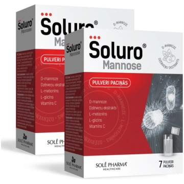 2x Soluro® Mannose, 14 paciņas