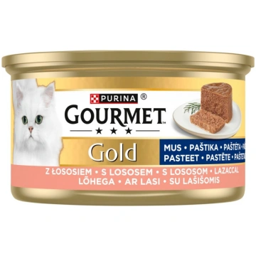 PURINA Gourmet Gold Mousse with salmon - wet cat f