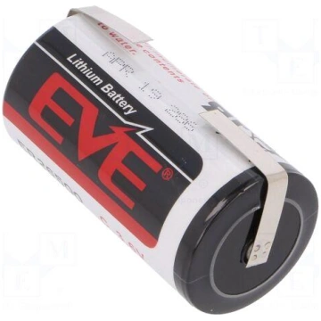 Battery: lithium | 3.6V | C | soldering lugs | Ø26