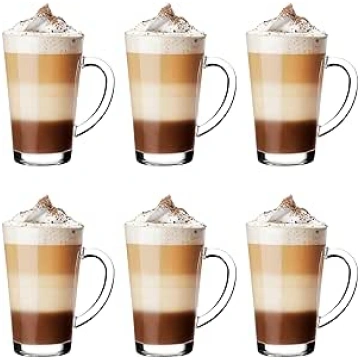 Glasmark Krosno Latte Macchiato glāzes kapučīno 6