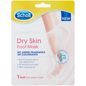 SCHOLL Dry Skin pēdu maska ar kokosriekstu eļļu 1 
