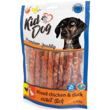 KIDDOG vistas un pīles nūjiņas ar burkāniem 250g