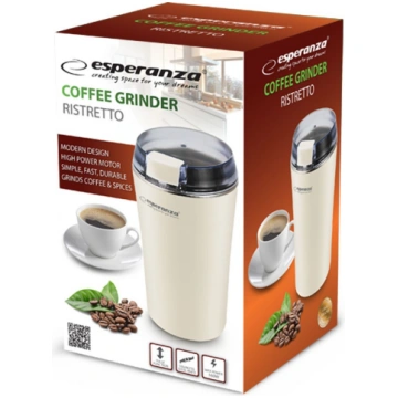 Esperanza Ristretto coffee grinder, white