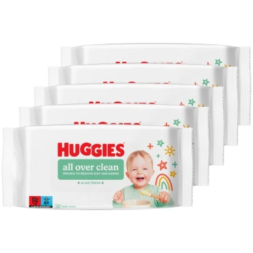 Huggies mitrās salvetes Everyday 5x56gab