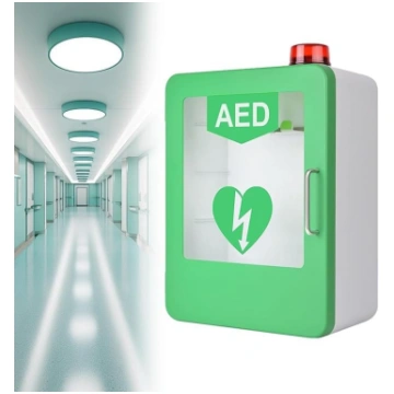 JXYQ AED glabāšanas skapis ar trauksmi, sienas def
