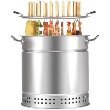 Nerūsējošā tērauda „Kalb Chal Smoker“ – 360° pagri