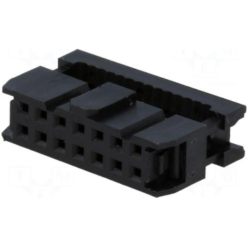 Plug | IDC | female | PIN: 14 | IDC | for ribbon c