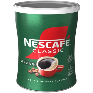 Šķīstošā kafija NESCAFE Classic Strong, metāla kār