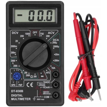 Multimetrs DT-830B – LCD displejs, Universāla piel