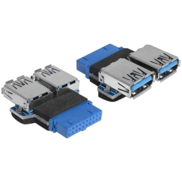 Delock Adapter USB 3.0 pin header female > 2 x USB