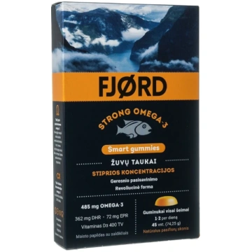 FJORD strong omega-3, 45 želejkonfektes