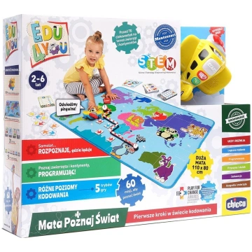 Galda spēles Chicco Discover World, daudzkrāsaina