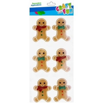 Craft with Fun OZDOBA BN NAKLEJKI CIASTECZKA 6SZT 