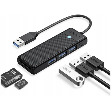 HUB USB Orico PAPW3AT-U3 4-portowy 3x USB-A 3.0 z 