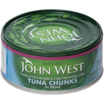 KONSERVI TUNCIS GABALIŅOS SAVĀ SULĀ JOHN WEST 145G
